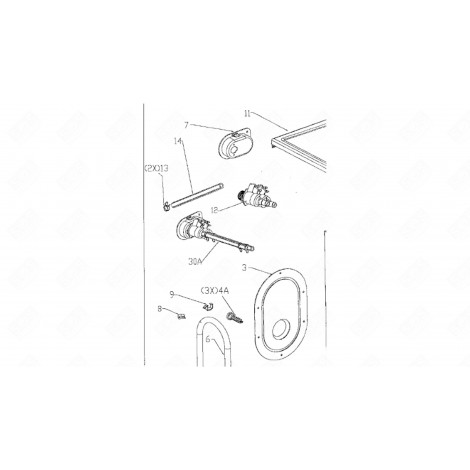 MOTEUR (REPÈRE 12) MACHINE À LAVER, LAVE-LINGE - 423A86