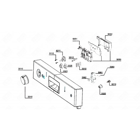 BOUTON DEMI CHARGE (REPÈRE 3325) LAVE-VAISSELLE - 1750840409