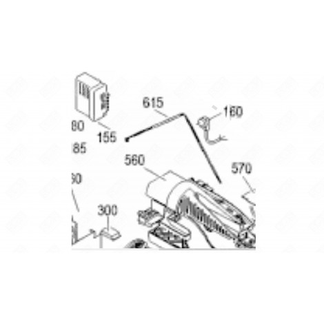 TUBE CHAUFFAGE (REPÈRE 615) FRIGO, RÉFRIGÉRATEUR, CONGÉLATEUR - 6941589