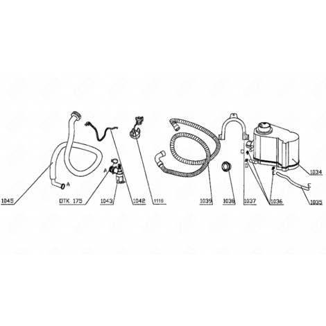 KIT REPAR. PORTE CN(EL) 43/4813 (REPÈRE 1045) FRIGO, RÉFRIGÉRATEUR, CONGÉLATEUR - 9593630