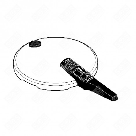 COUVERCLE COMPLET DIAM180MM COCOTTE-MINUTE® - 2121304999, 2121260943