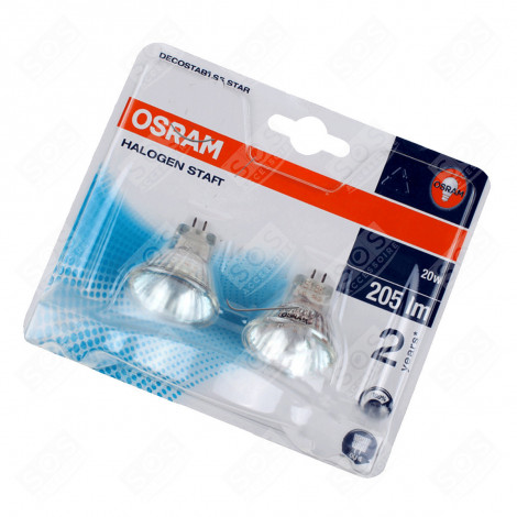 LOT DE LAMPE HALOGÈNE GU4 12V 20W HOTTE - C00139909, 480122101984