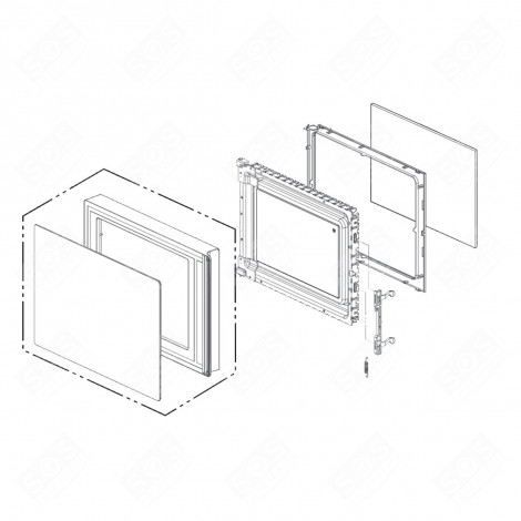 PORTE COMPLETE FOUR MICRO-ONDES - ADC75446504