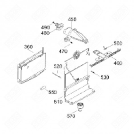 EVAPORATEUR A LAMELLES (REPÈRE 360) FRIGO, RÉFRIGÉRATEUR, CONGÉLATEUR - 9886816