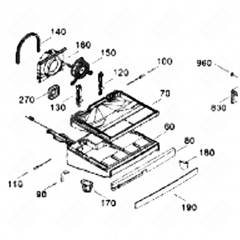 EVAPORATEUR A LAMELLES (REPÈRE 60) FRIGO, RÉFRIGÉRATEUR, CONGÉLATEUR - 9884118