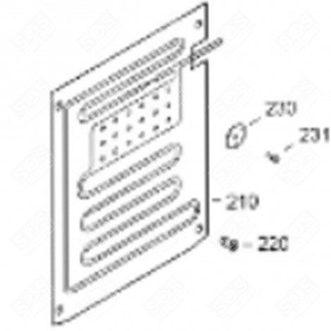 EVAPORATEUR (REPÈRE 210) FRIGO, RÉFRIGÉRATEUR, CONGÉLATEUR - 5940735