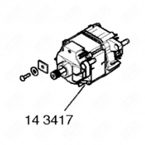MOTEUR (REPÈRE 14 3417) MACHINE À LAVER, LAVE-LINGE - 00143417