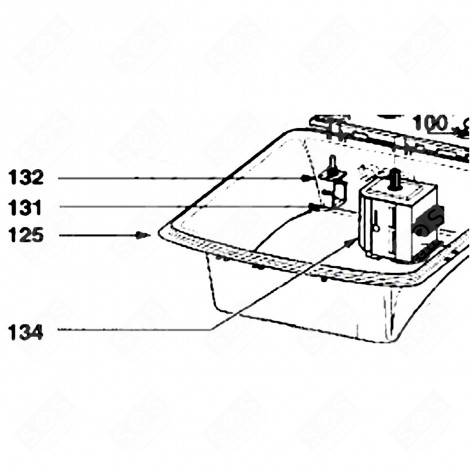 PROGRAMMATEUR (REPÈRE 134) MACHINE À LAVER, LAVE-LINGE - 1101PAD, 52X5010