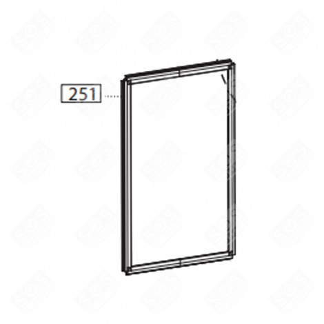 JOINT DE PORTE (PARTIE CONGÉLATEUR) REPÈRE 251 FRIGO, RÉFRIGÉRATEUR, CONGÉLATEUR - 5958270100