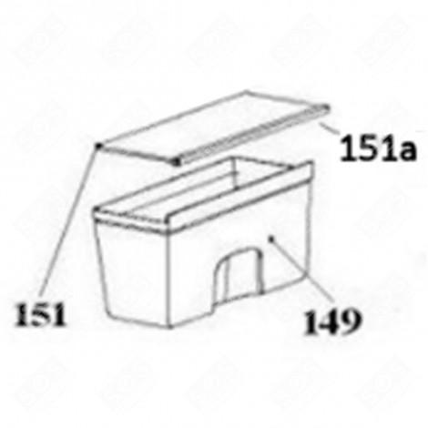 CLAYETTE, ÉTAGÈRE BAC À LÉGUMES (REPÈRE 151) FRIGO, RÉFRIGÉRATEUR, CONGÉLATEUR - 49042266