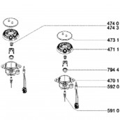 Pochette injecteurs butane (repère 474 0) d'origine
