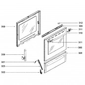 Poignée de porte (repère 310)