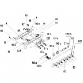 Tuyau distributeur de gaz (repère 96)