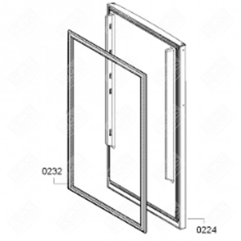 JOINT DE PORTE RÉFRIGÉRATEUR FRIGO, RÉFRIGÉRATEUR, CONGÉLATEUR - 00718307