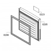 Porte de congélateur (repère 205)