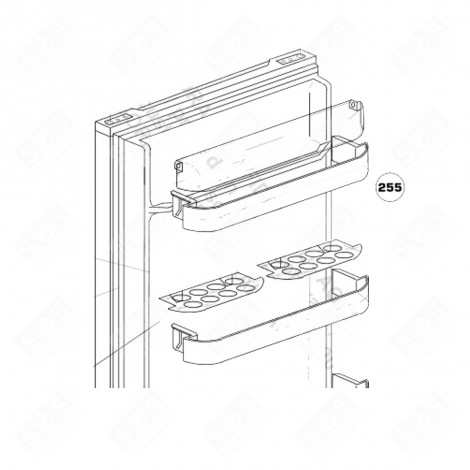 BALCONNET SUPÉRIEUR REPÈRE 255 FRIGO, RÉFRIGÉRATEUR, CONGÉLATEUR - 4138540300