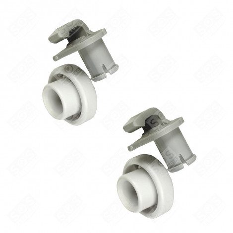 LOT DE 2 ROULETTES DE PANIER SUPÉRIEUR LAVE-VAISSELLE - 00424717