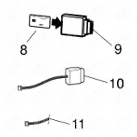 MODULE ÉLECTRONIQUE (REPÈRE 8) FRIGO, RÉFRIGÉRATEUR, CONGÉLATEUR - C00310718
