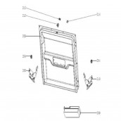 Contre porte + joint bas de porte (repère 202)