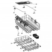 Panier inférieur (repère 29) d'origine