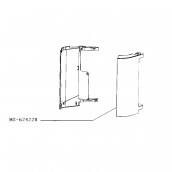 Enjoliveur droite (repère MS-624228) NESPRESSO VERTUO