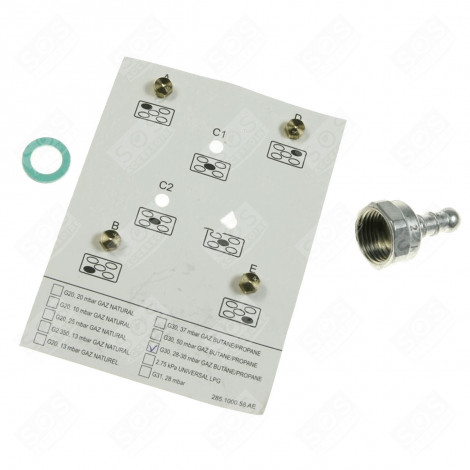 KIT INJECTEUR BUTANE PLAQUE DE CUISSON - 4431100178
