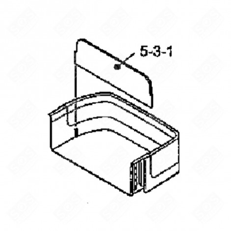 SÉPARATEUR DE BALCONNET (REPÈRE 5-3-1) FRIGO, RÉFRIGÉRATEUR, CONGÉLATEUR - 58172