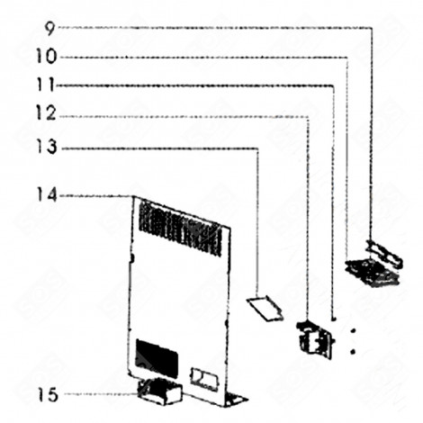 PLATINE DE COMMANDE  (REPÈRE 12) FRIGO, RÉFRIGÉRATEUR, CONGÉLATEUR - LS16