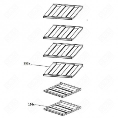 GRILLE INFERIEURE FRIGO, RÉFRIGÉRATEUR, CONGÉLATEUR - 49111657