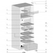 Bac à légumes (repère 10) d'origine