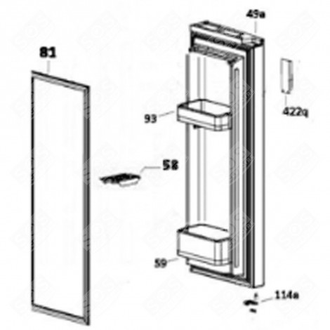JOINT (REPÈRE 81) FRIGO, RÉFRIGÉRATEUR, CONGÉLATEUR - 49033693