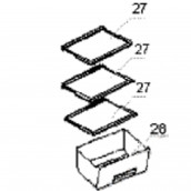 Clayette, étagère (repère 27)