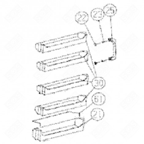 BALCONNET CENTRAL (REPÈRE 30) FRIGO, RÉFRIGÉRATEUR, CONGÉLATEUR - 15623