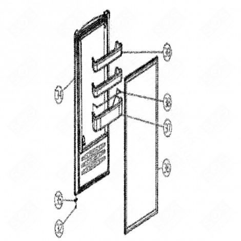 BALCONNET BOUTEILLES (REPÈRE 37) FRIGO, RÉFRIGÉRATEUR, CONGÉLATEUR - 137H50