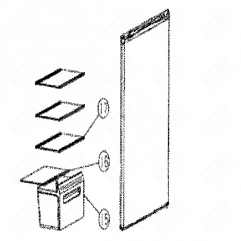 CLAYETTE, ÉTAGÈRE (REPÈRE 17) FRIGO, RÉFRIGÉRATEUR, CONGÉLATEUR - 377A79