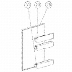 Balconnet bouteilles (repère 30)