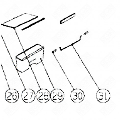 BAC À LÉGUMES (REPÈRE 29) FRIGO, RÉFRIGÉRATEUR, CONGÉLATEUR - 131A80