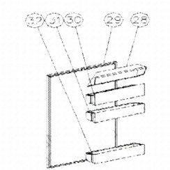 Balconnet bouteilles (repère 32)