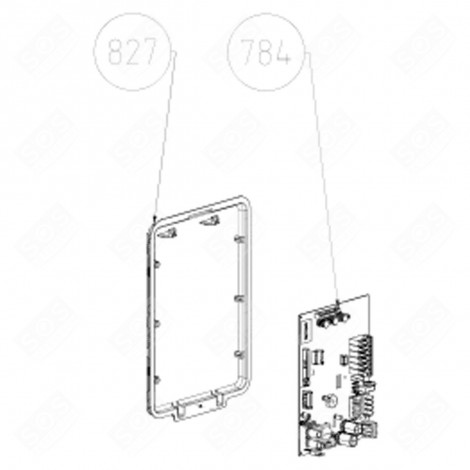 MODULE DE PUISSANCE (REPÈRE 784) FRIGO, RÉFRIGÉRATEUR, CONGÉLATEUR - 5950983801