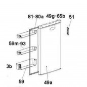 Balconnet bouteilles (repère 59)