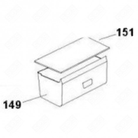 BAC À LÉGUMES (REPÈRE 149) FRIGO, RÉFRIGÉRATEUR, CONGÉLATEUR - 49038931