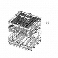Panier supérieur (repère 2-3) d'origine