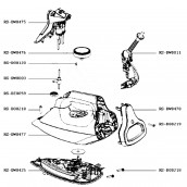 Avant de poignée et pompe (repère RS-DW0475)