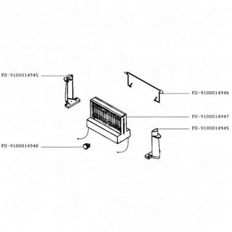 COMPARTIMENT CUISSON (REPÈRE FS-9100014947) MACHINE À PAIN - FS-9100014947