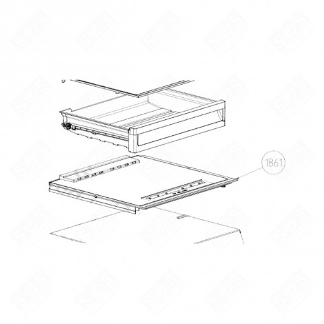 CLAYETTE, ÉTAGÈRE REPÈRE 1861 FRIGO, RÉFRIGÉRATEUR, CONGÉLATEUR - 5938990800