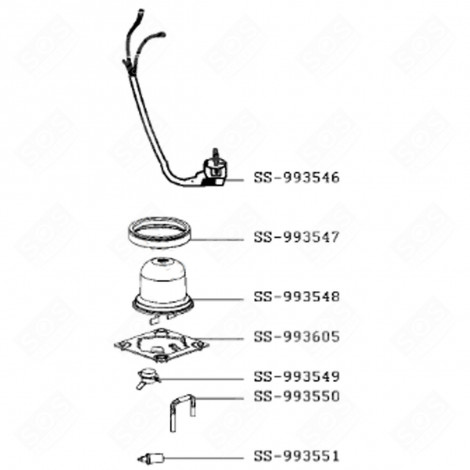 FUSIBLE (REPÈRE SS-993550) CUISEUR VAPEUR - SS-993550