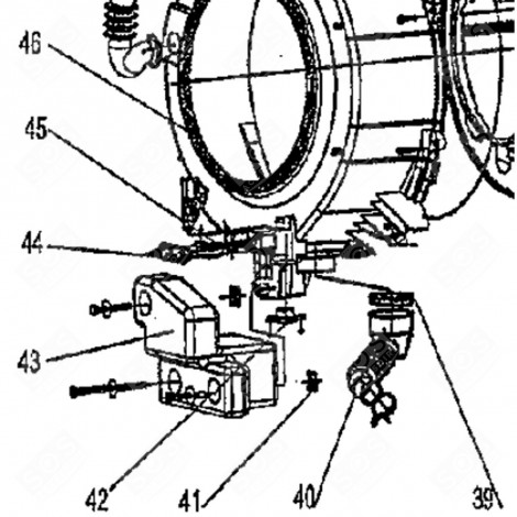 RESISTANCE THERMOPLONGEUR (REPÈRE 44) MACHINE À LAVER, LAVE-LINGE - 74213