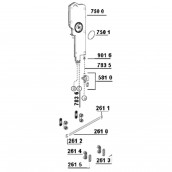 Glissière d'origine Glissière d'origine