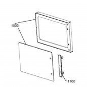 Encadrement extérieur porte (repère 1000) d'origine