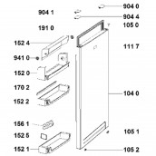 Joint de porte réfrigérateur (repère 191 0) d'origine